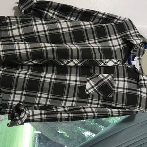 Button up plaid shirt